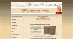 Desktop Screenshot of mercurius-faksimile.de